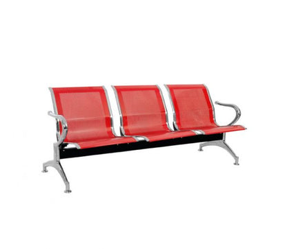 Silla Tandem 3 Puestos Cromado