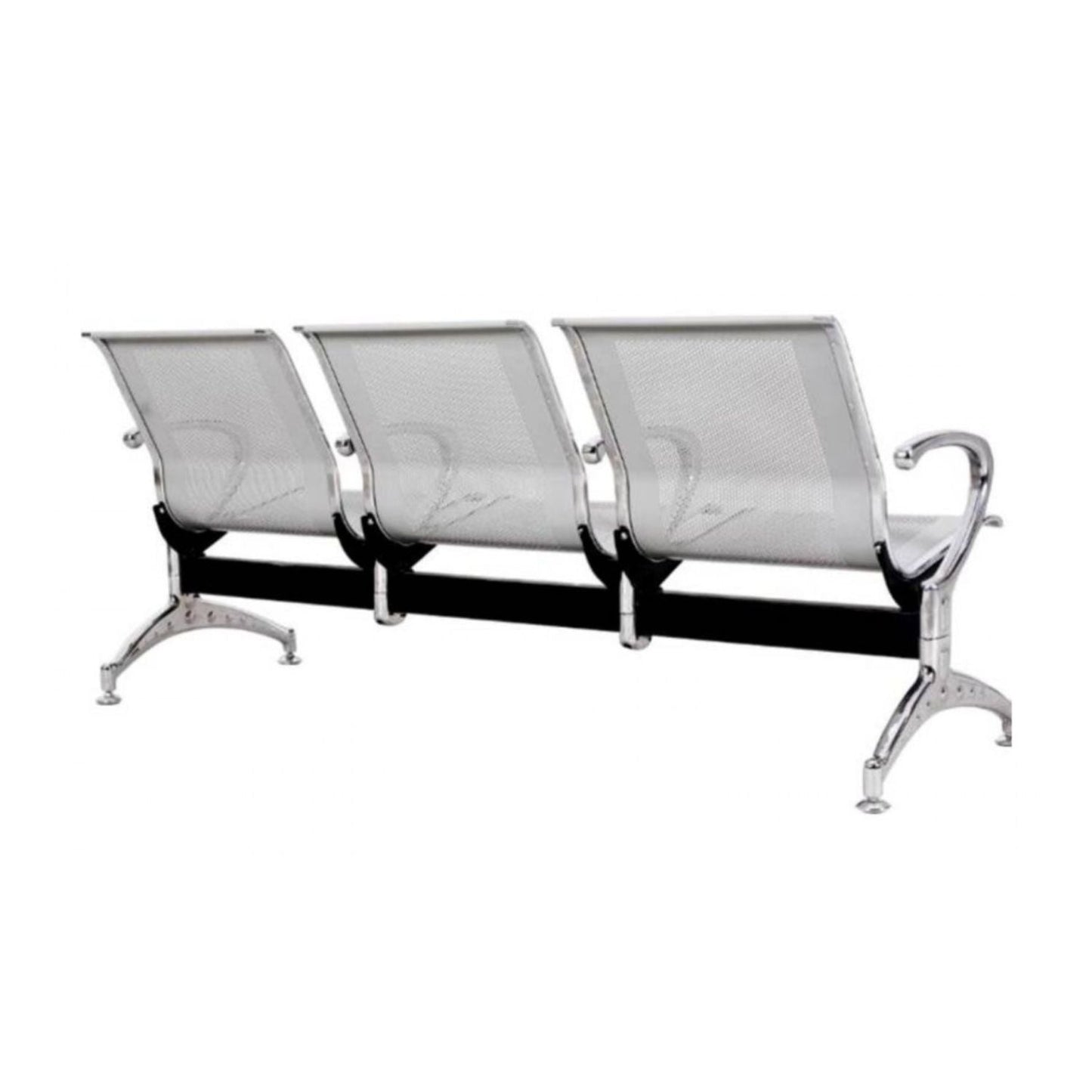 Silla Tandem 3 Puestos Cromado