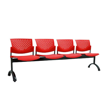 Silla Tandem 4 Puestos Base Negra Tobu