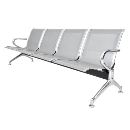 Silla Tandem 4 Puestos Cromado