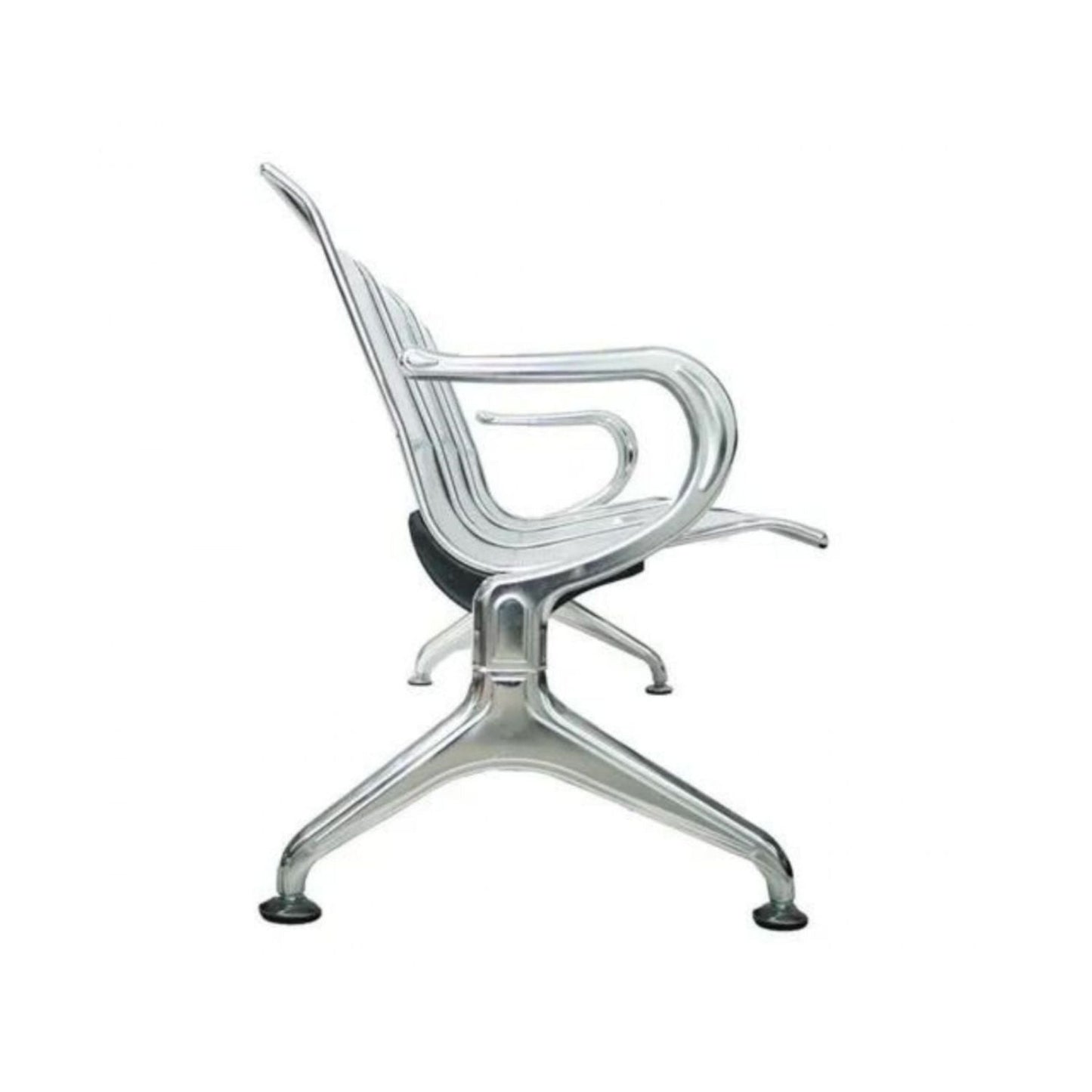 Silla Tandem 4 Puestos Cromado