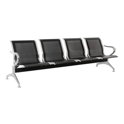 Silla Tandem 4 Puestos Cromado