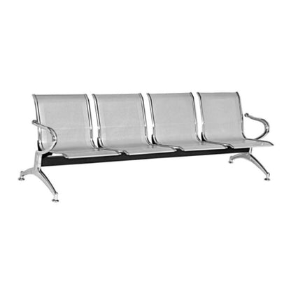 Silla Tandem 4 Puestos Cromado