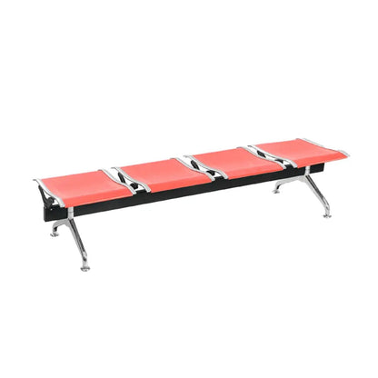 Silla Tandem 4 Puestos Gris Sin espaldar