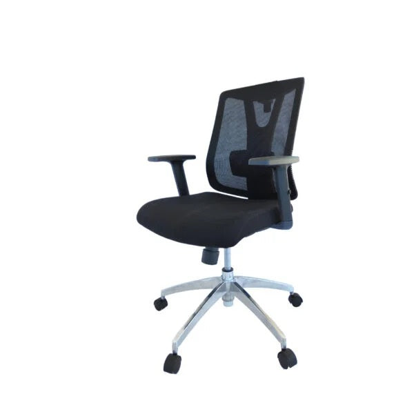 Silla Astoria gerente aluminio negro