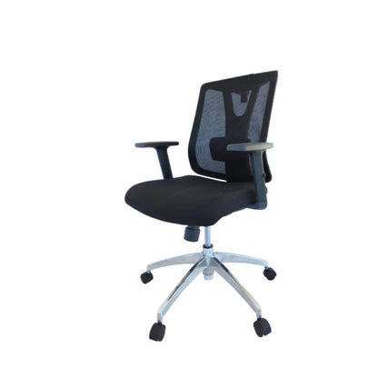 Silla Astoria gerente aluminio negro