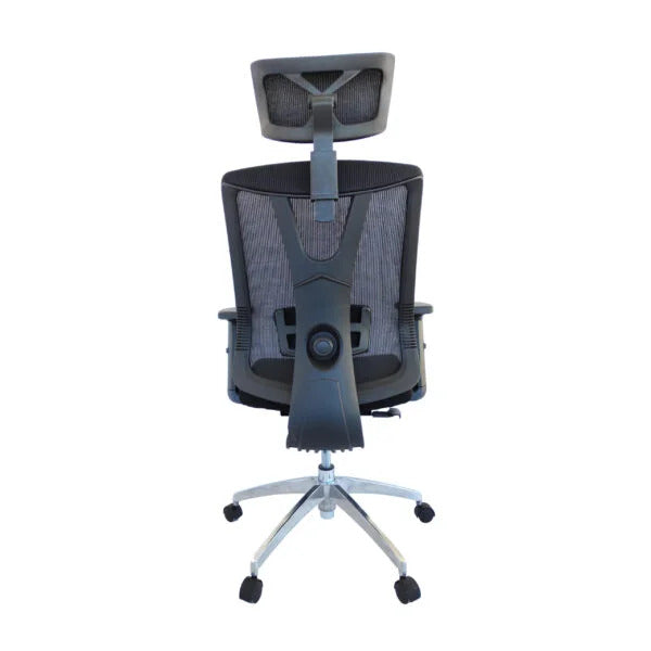 Silla Astoria presidente Aluminio  blanco negro