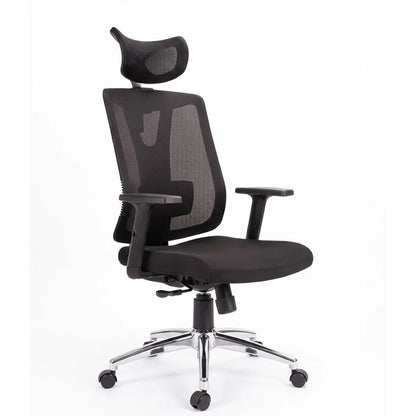 Silla Astoria presidente cromo  negro 3