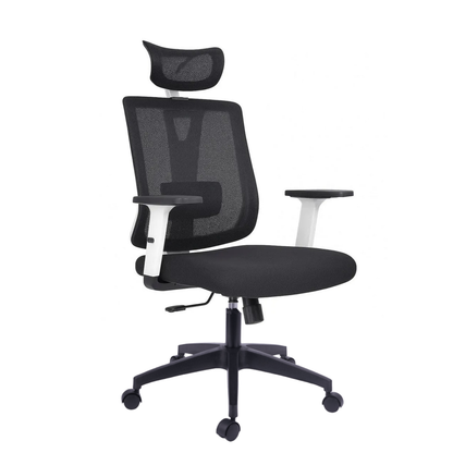 Silla Astoria presidente cromo  negro 5
