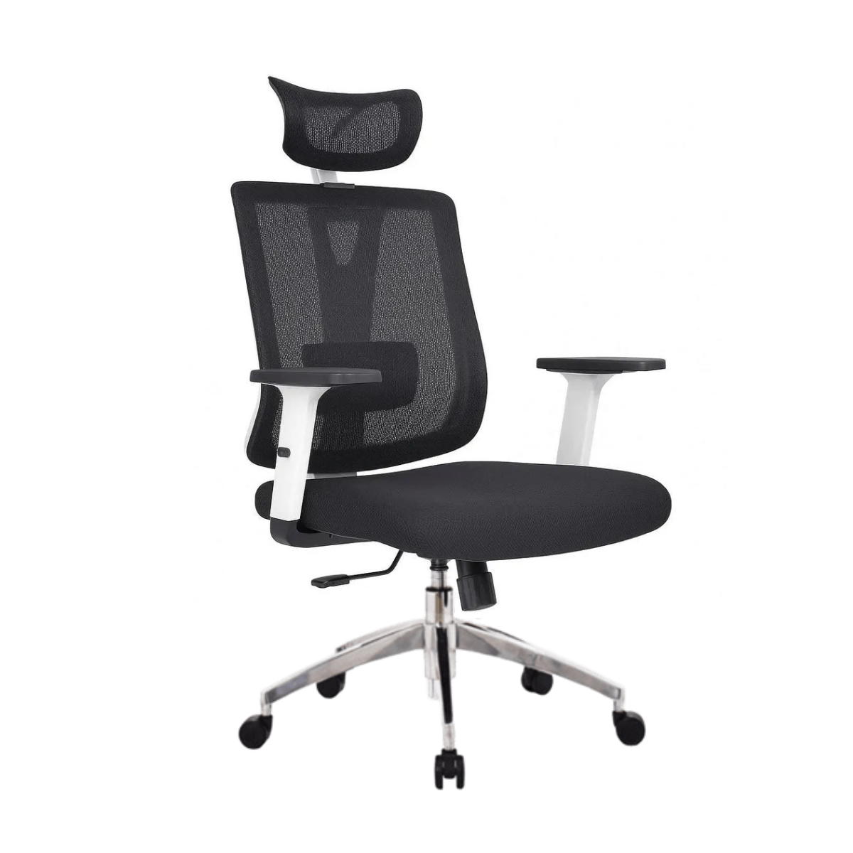 Silla Astoria presidente cromo  negro 6