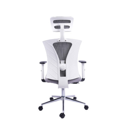 Silla Imperium Pro Gris cromo atras 2