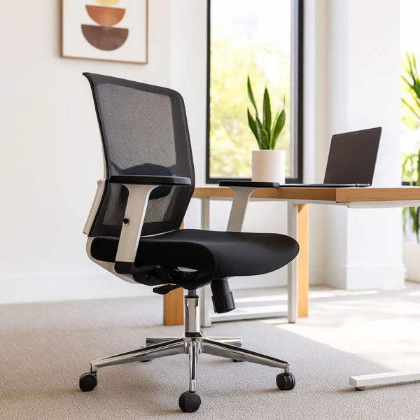 Silla brasil Gerente Blanco negro