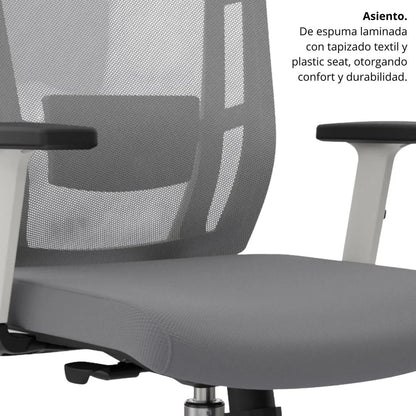 SILLA DE OFICINA ROMA PRO GERENTE GRIS