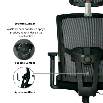 SILLA BRASIL PRESIDENTE NEGRA