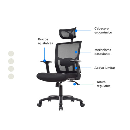 SILLA BRASIL PRESIDENTE NEGRA