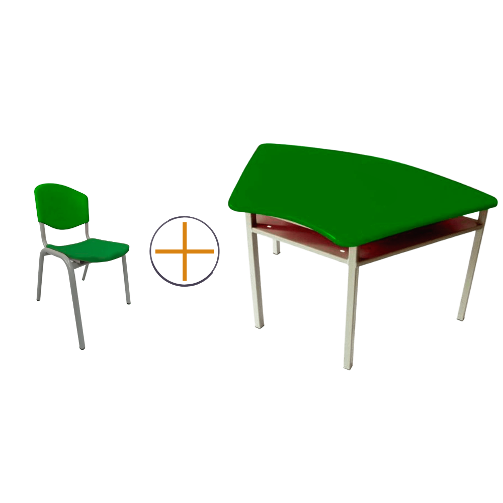 Pupitre Kids Junior Trapez + Silla 2-3