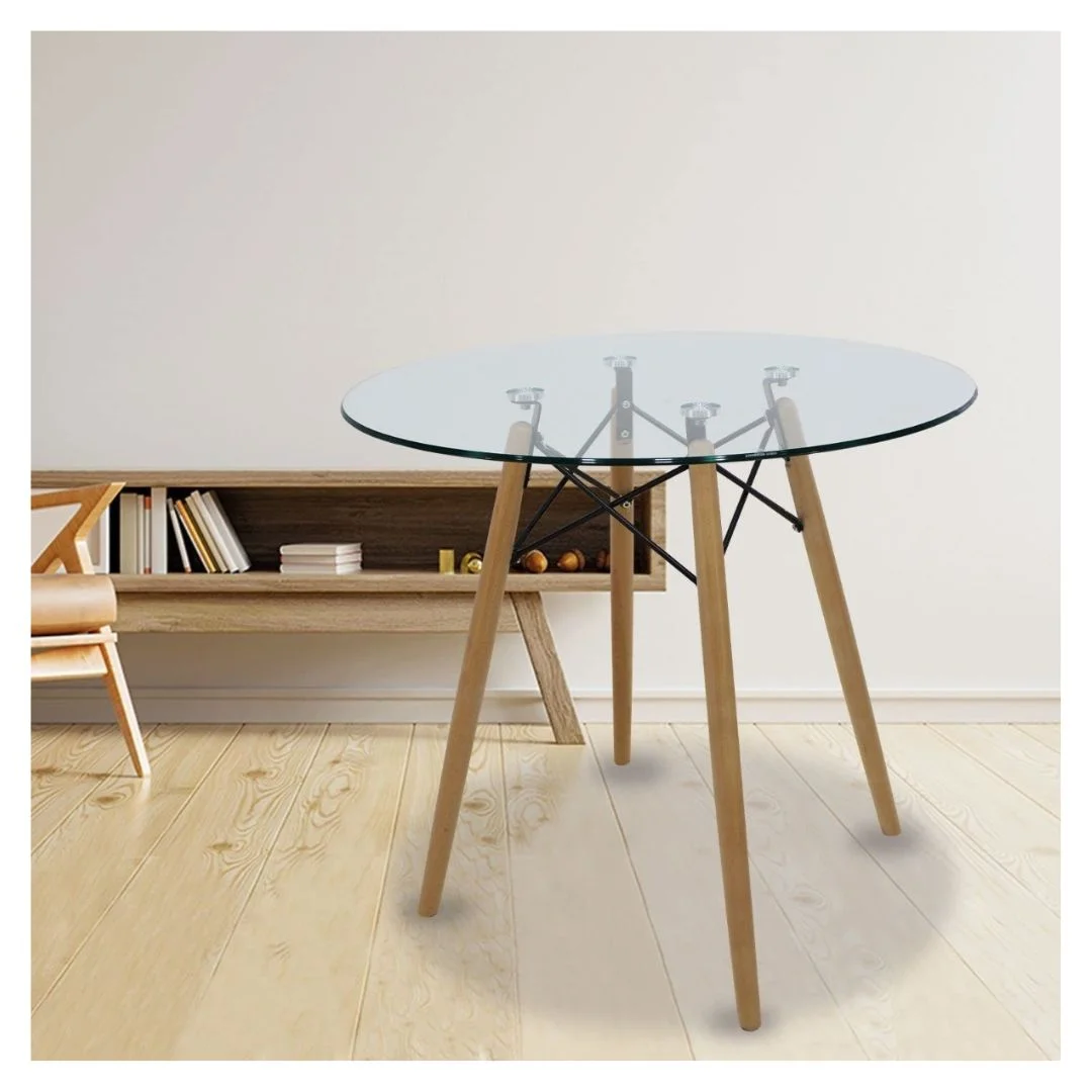 MESA EAMES CRISTAL REDONDA