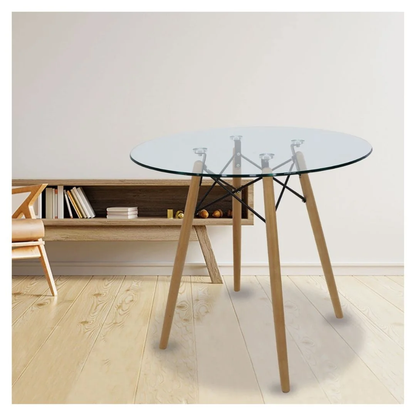 MESA EAMES CRISTAL REDONDA