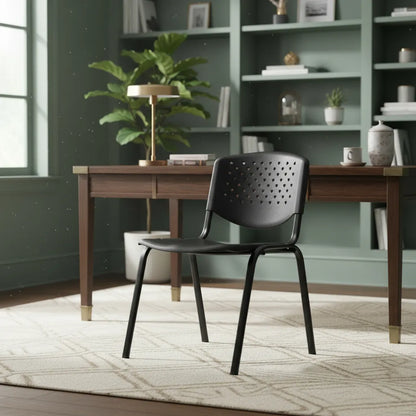 SILLA INTERLOCUTORA  RISMA NEGRA