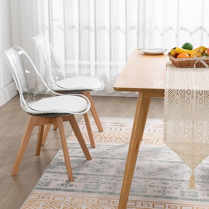 SILLA TORONTO TRANSPARENTE TAPIZADA