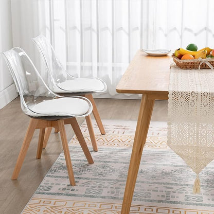 SILLA TORONTO TRANSPARENTE TAPIZADA