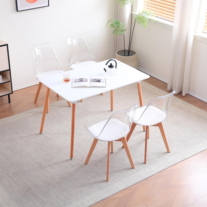 SILLA TORONTO TRANSPARENTE TAPIZADA